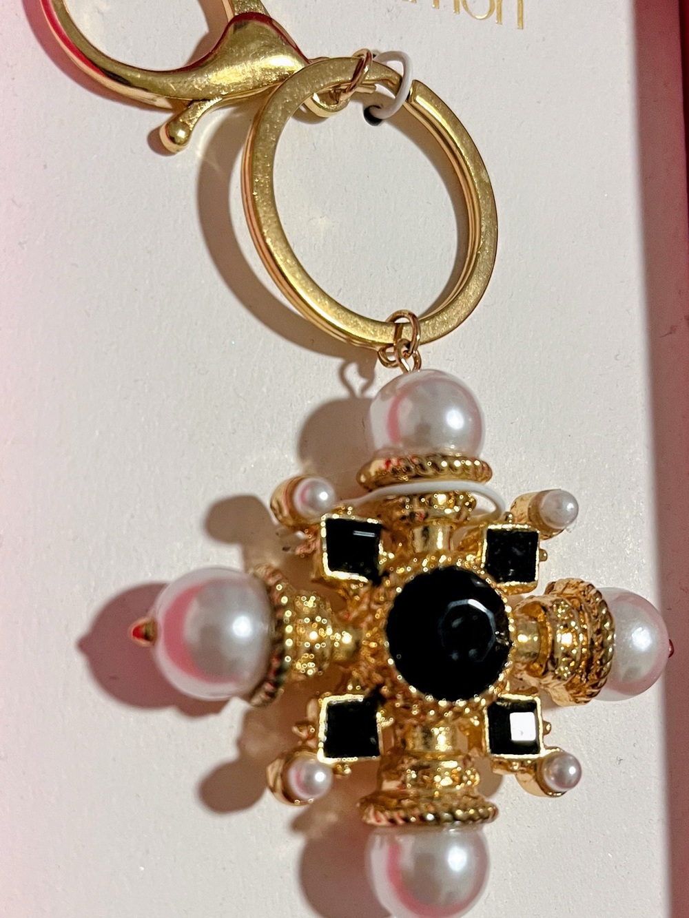 Persimmon backpack 🎒 or handbag keychain cross charm